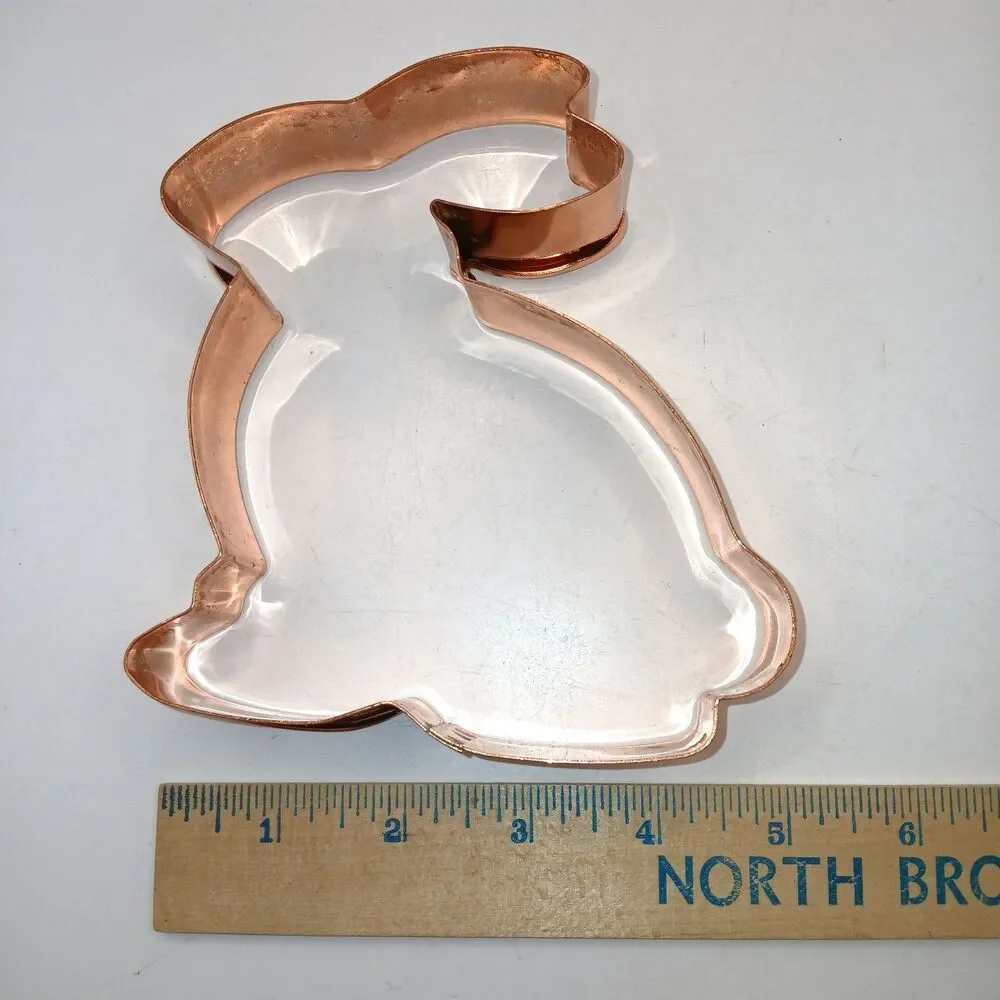 Copper Cookie Cutter Easter Bunny Rabbit 5x5